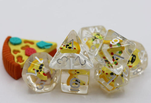 FOAM BRAIN PIZZA RPG DICE SET