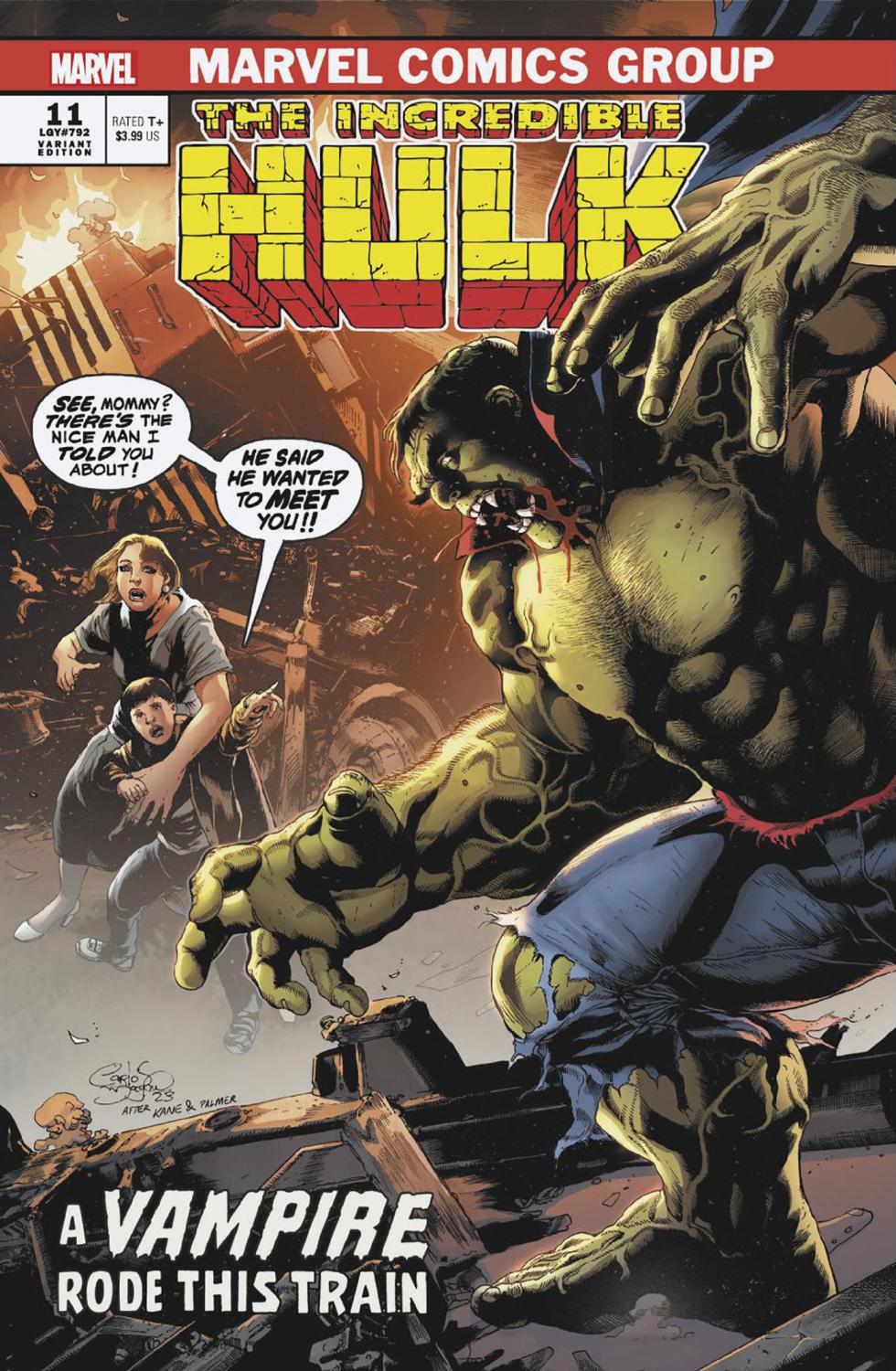 INCREDIBLE HULK #11 CARLOS MAGNO VAMPIRE VAR CVR B