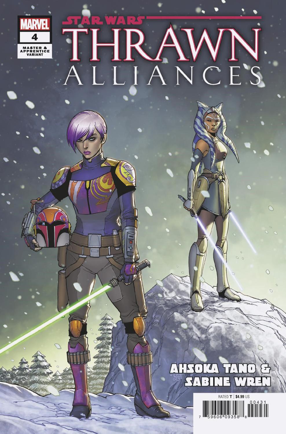 STAR WARS THRAWN ALLIANCES #4 GIUSEPPE CAMUNCOLI AHSOKA TANO AND SABINE WREN MASTER AND APPRENTICE VAR CVR C