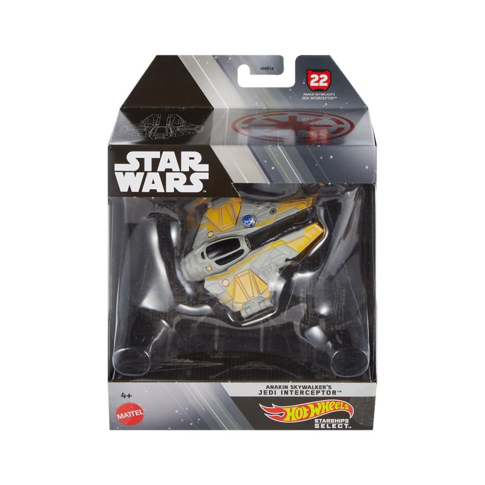 HOT WHEELS STAR WARS STARSHIPS SELECTS ANAKIN SKYWALKERS JEDI INTERCEPTOR