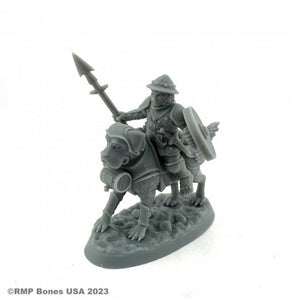 07114 REAPER MINI MALE HALFLING DOG RIDER