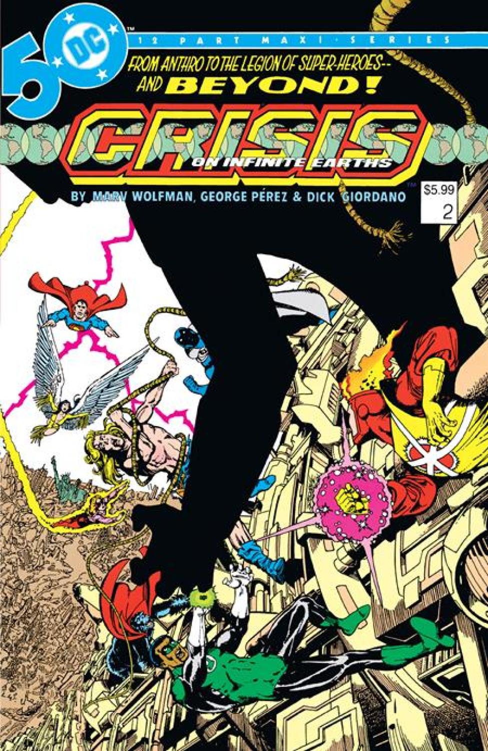 CRISIS ON INFINITE EARTHS #2 FACSIMILE EDITION CVR B GEORGE PEREZ FOIL VAR (OF 12)