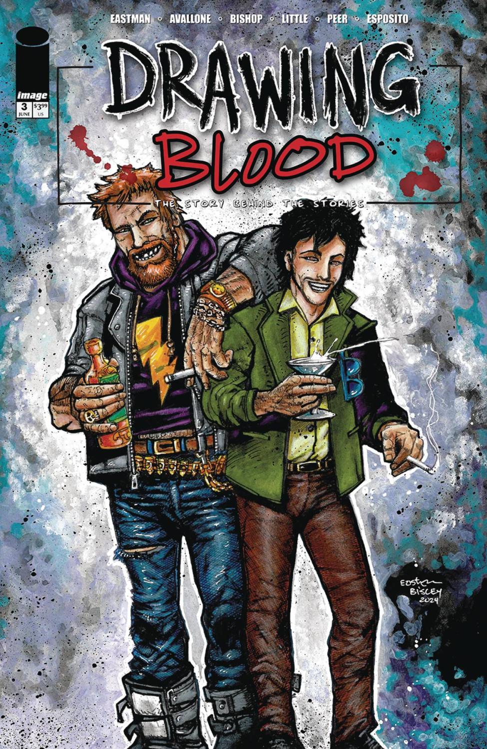 DRAWING BLOOD #3 CVR C SIMON BISLEY & KEVIN EASTMAN VAR (OF 12)