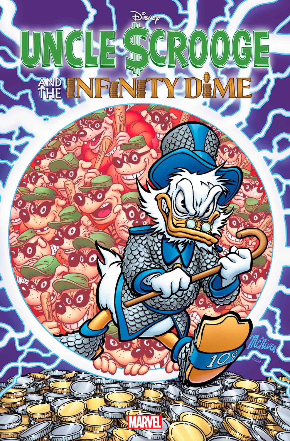 UNCLE SCROOGE AND THE INFINITY DIME #1 STEVE MCNIVEN FOIL VAR CVR E