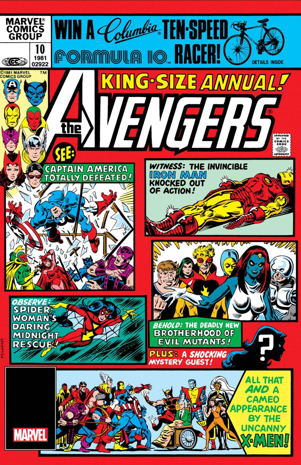 AVENGERS ANNUAL #10 FACSIMILE EDITION FOIL VAR CVR B