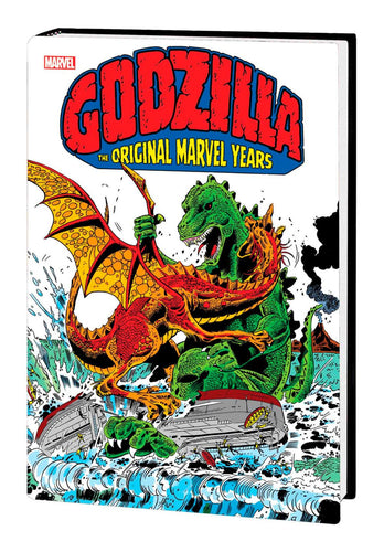 GODZILLA THE ORIGINAL MARVEL YEARS OMNIBUS HERB TRIMPE WAR OF THE GIANTS COVER DM ONLY HC