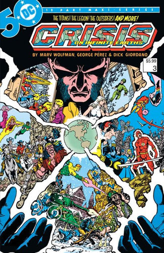 CRISIS ON INFINITE EARTHS #3 FACSIMILE EDITION CVR B GEORGE PEREZ FOIL VAR (OF 12)