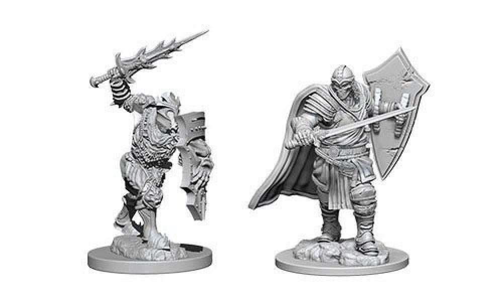 D&D NOLZURS MARVELOUS MINIS DEATHKNIGHT AND HELMEDHORROR