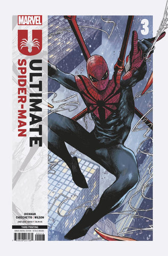 ULTIMATE SPIDER-MAN #3 MARCO CHECCHETTO 3RD PRINTING VAR CVR A