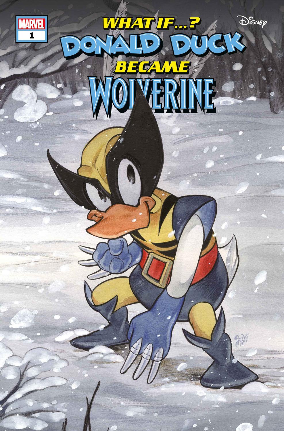 MARVEL AND DISNEY WHAT IF DONALD DUCK BECAME WOLVERINE #1 PEACH MOMOKO VARIAN T CVR C