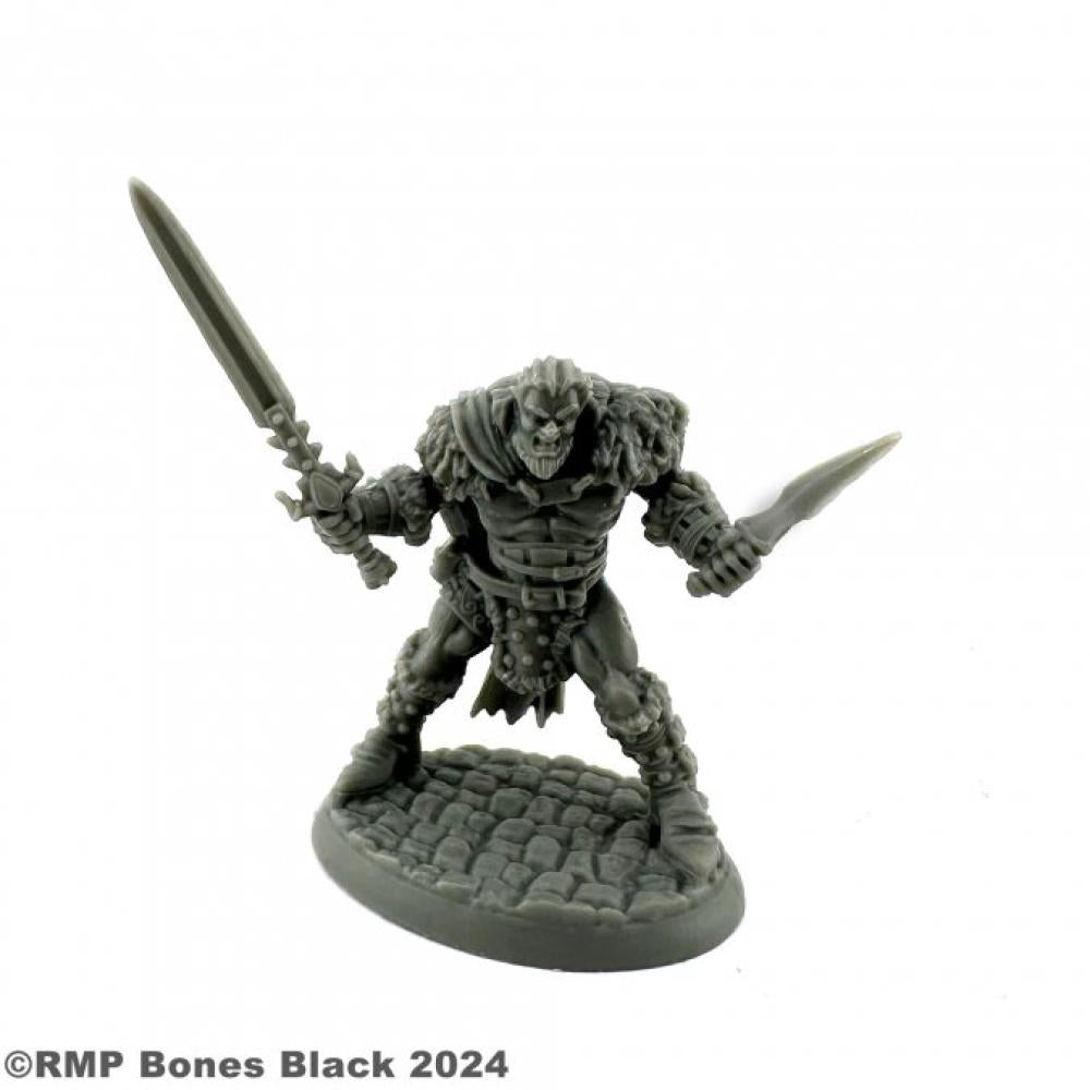 20346 REAPER MINI GRUNDOR BARBARIAN BONES BLACK