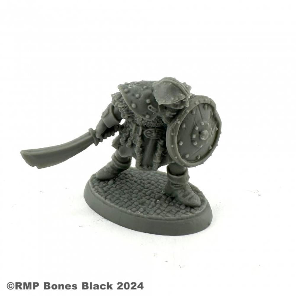 20319 REAPER MINI ORC WARRIOR SWORD DOWN BONES BLACK