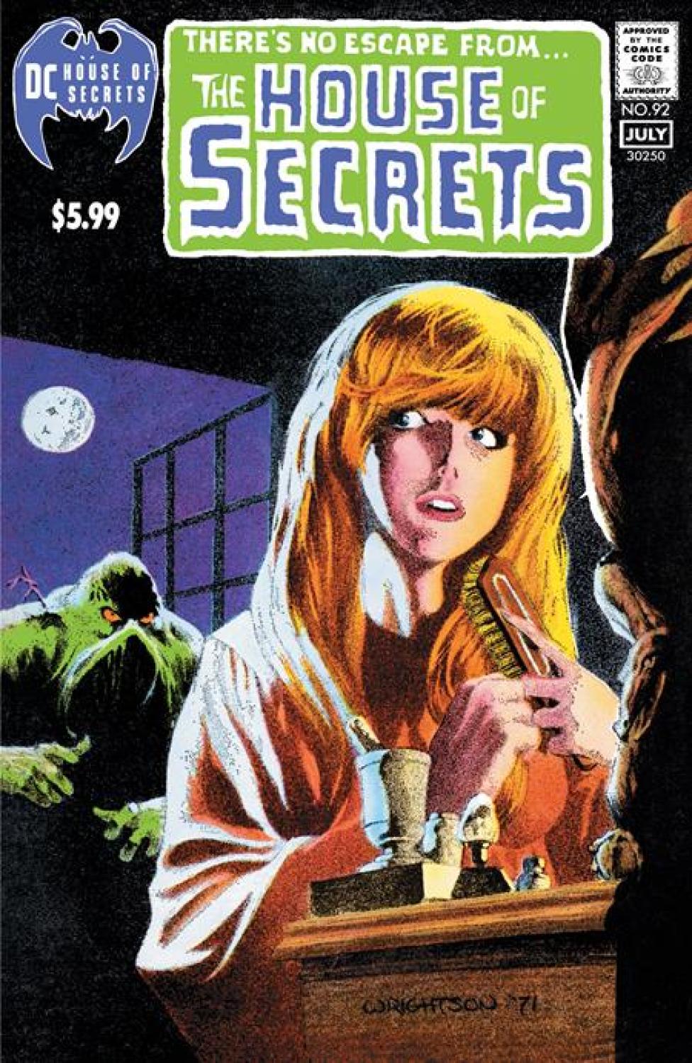 HOUSE OF SECRETS #92 FACSIMILE EDITION 2024 CVR B BERNIE WRIGHTSON FOIL VAR