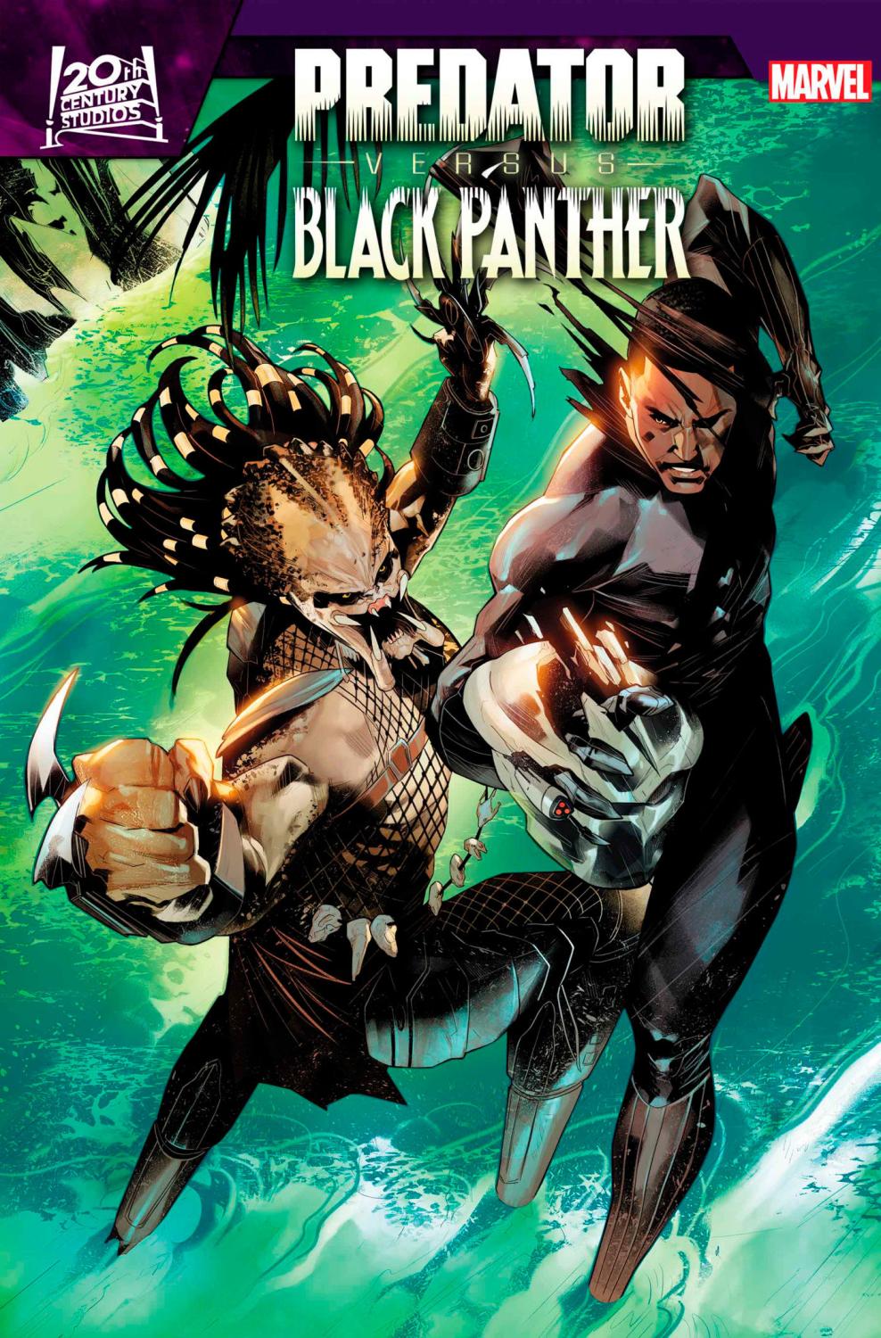 PREDATOR VS BLACK PANTHER #1 EDWIN GALMON VAR CVR F