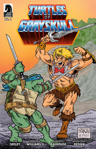 MASTERS OF THE UNIVERSE TEENAGE MUTANT NINJA TURTLES TURTLES OF GRAYSKULL #1 CVR B STAN SAKAI