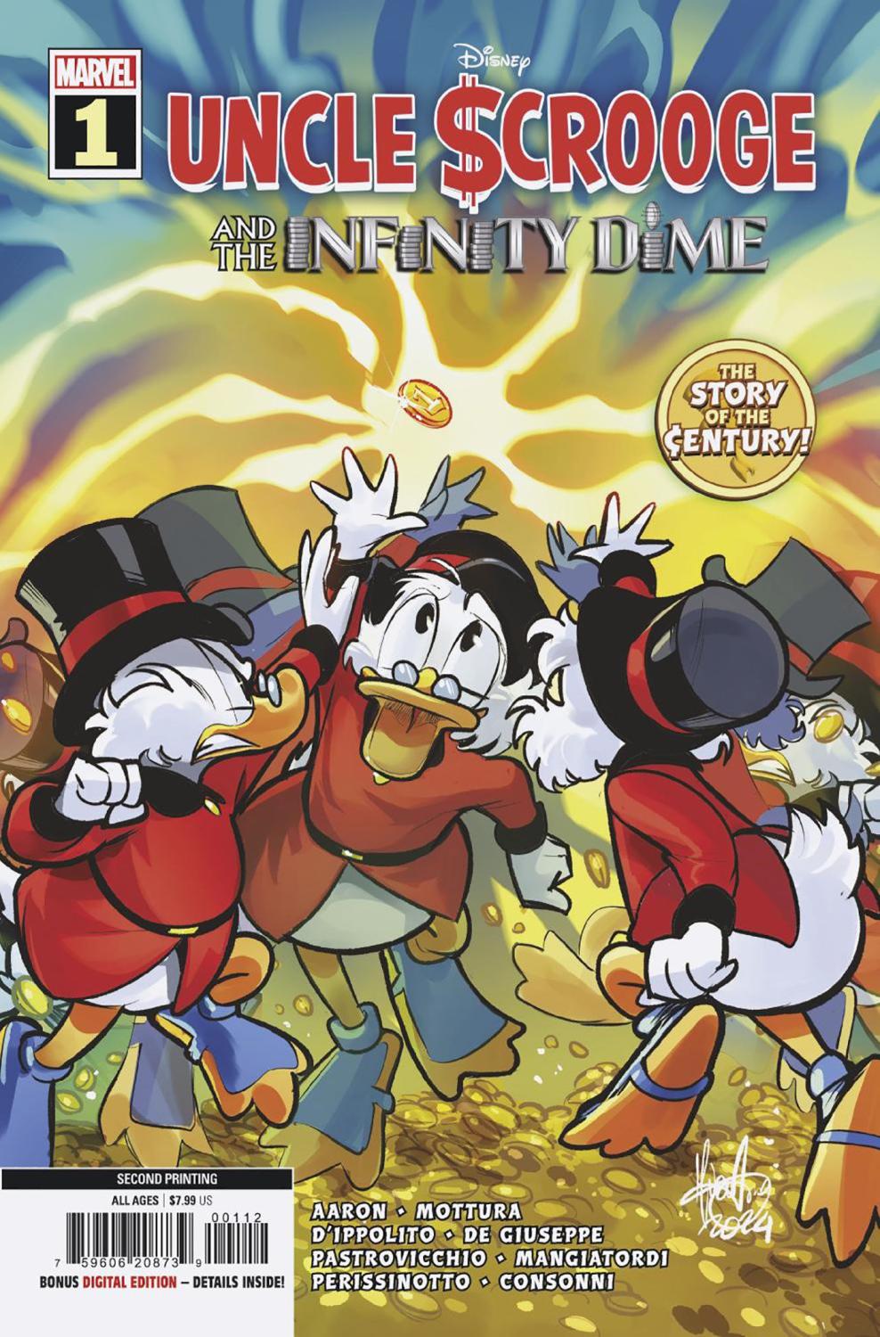 UNCLE SCROOGE AND THE INFINITY DIME #1 MIRKA ANDOLFO 2ND PRINTING VAR CVR A