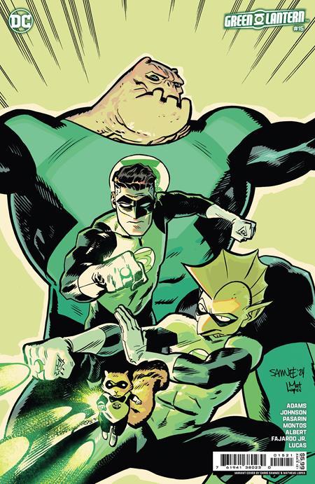 GREEN LANTERN #15 CVR B CHRIS SAMNEE CARD STOCK VAR ABSOLUTE POWER