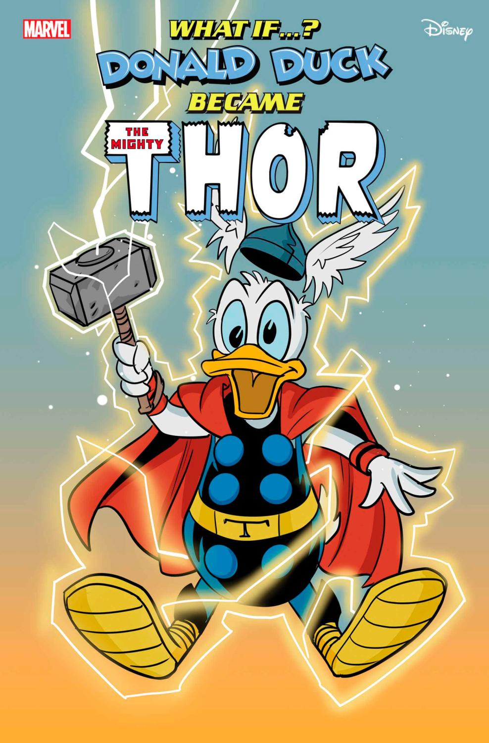 MARVEL AND DISNEY WHAT IF DONALD DUCK BECAME THOR #1 PHIL NOTO DONALD DUCK TH OR VAR CVR B