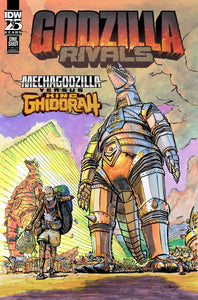 GODZILLA RIVALS MECHAGODZILLA VS KING GHIDORAH COVER A MALONEY CVR A