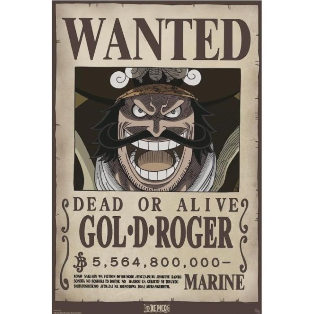 ONE PIECE WANTED GOL D ROGER POSTER