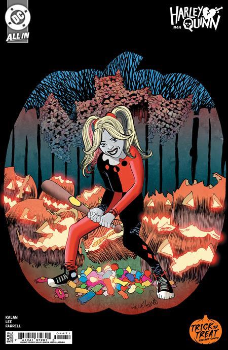 HARLEY QUINN #44 CVR D KELLEY JONES TRICK OR TREAT CARD STOCK VAR