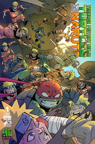 TEENAGE MUTANT NINJA TURTLES X NARUTO #1 VAR 40TH ANNIVERSARY DUNCAN CVR A