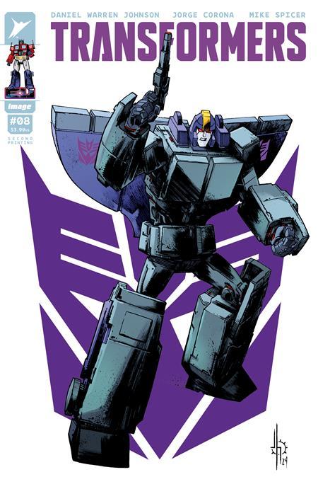 TRANSFORMERS #8 SECOND PRINTING CVR A JASON HOWARD DECEPTICON