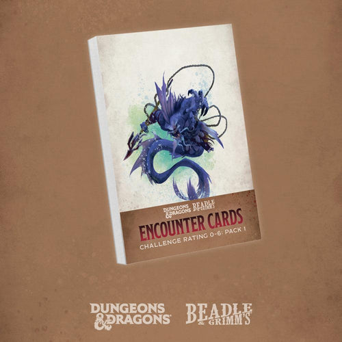 DUNGEONS & DRAGONS BEADLE GRIMMS ENCOUNTER CARDS PACK 1 CHALLENGE RATING 0-6