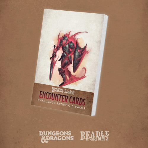 DUNGEONS & DRAGONS BEADLE GRIMMS ENCOUNTER CARDS PACK 2 CHALLENGE RATING 0-6