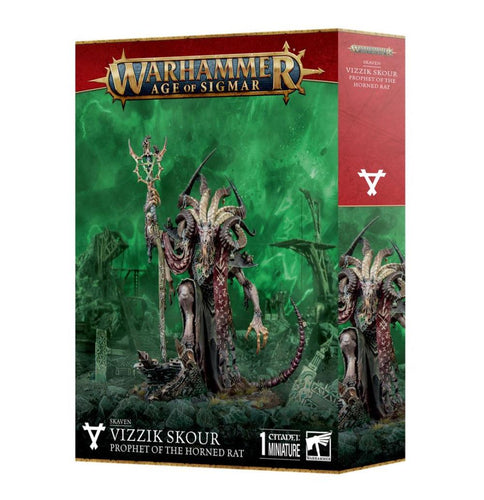 WARHAMMER AGE OF SIGMAR : SKAVEN VIZZIK SKOUR PROPHET OF THE HORNED RAT