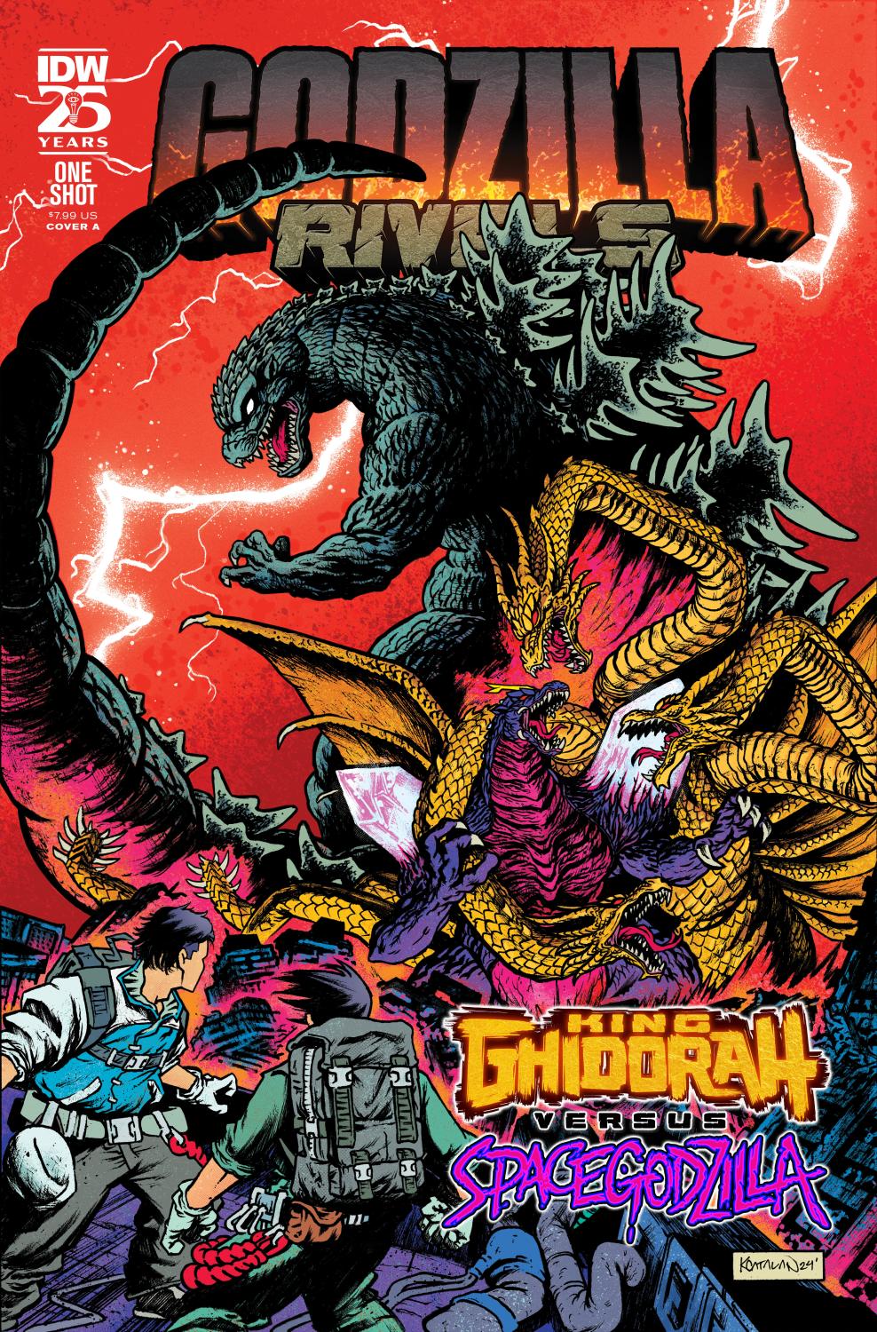 GODZILLA RIVALS KING GHIDORAH VS SPACEGODZILLA COVER A CATALAN CVR A