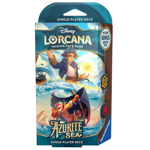 DISNEY LORCANA AZURITE SEA AMBER RUBY STARTER DECK