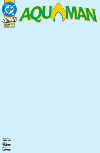AQUAMAN #1 CVR E BLANK CARD STOCK VAR