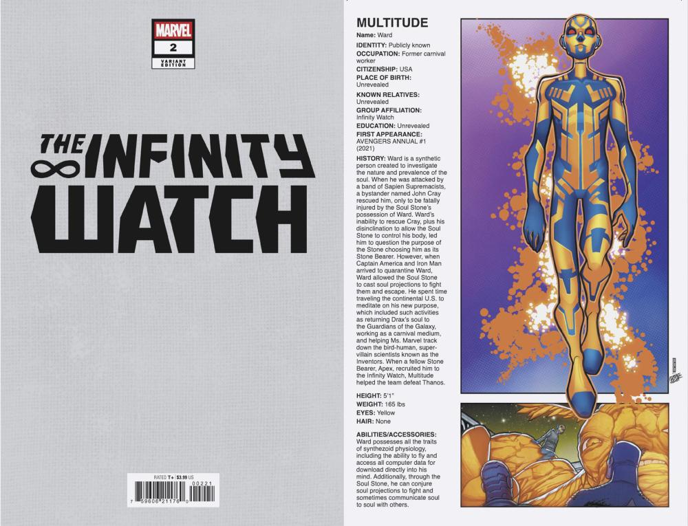 INFINITY WATCH #2 DAVID BALDEON HANDBOOK HOMAGE VAR CVR B