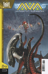 ALIENS VS AVENGERS #3 PAOLO RIVERA VAR CVR B