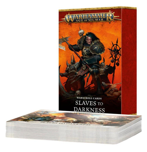 WARHAMMER AGE OF SIGMAR - WARSCROLL CARDS: SLAVES TO DARKNESS