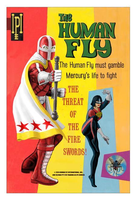 HUMAN FLY #3 CVR A JAN SCHERPENHUIZEN GOLD KEY 1960S GREEN HORNET HOMAGE OF 4