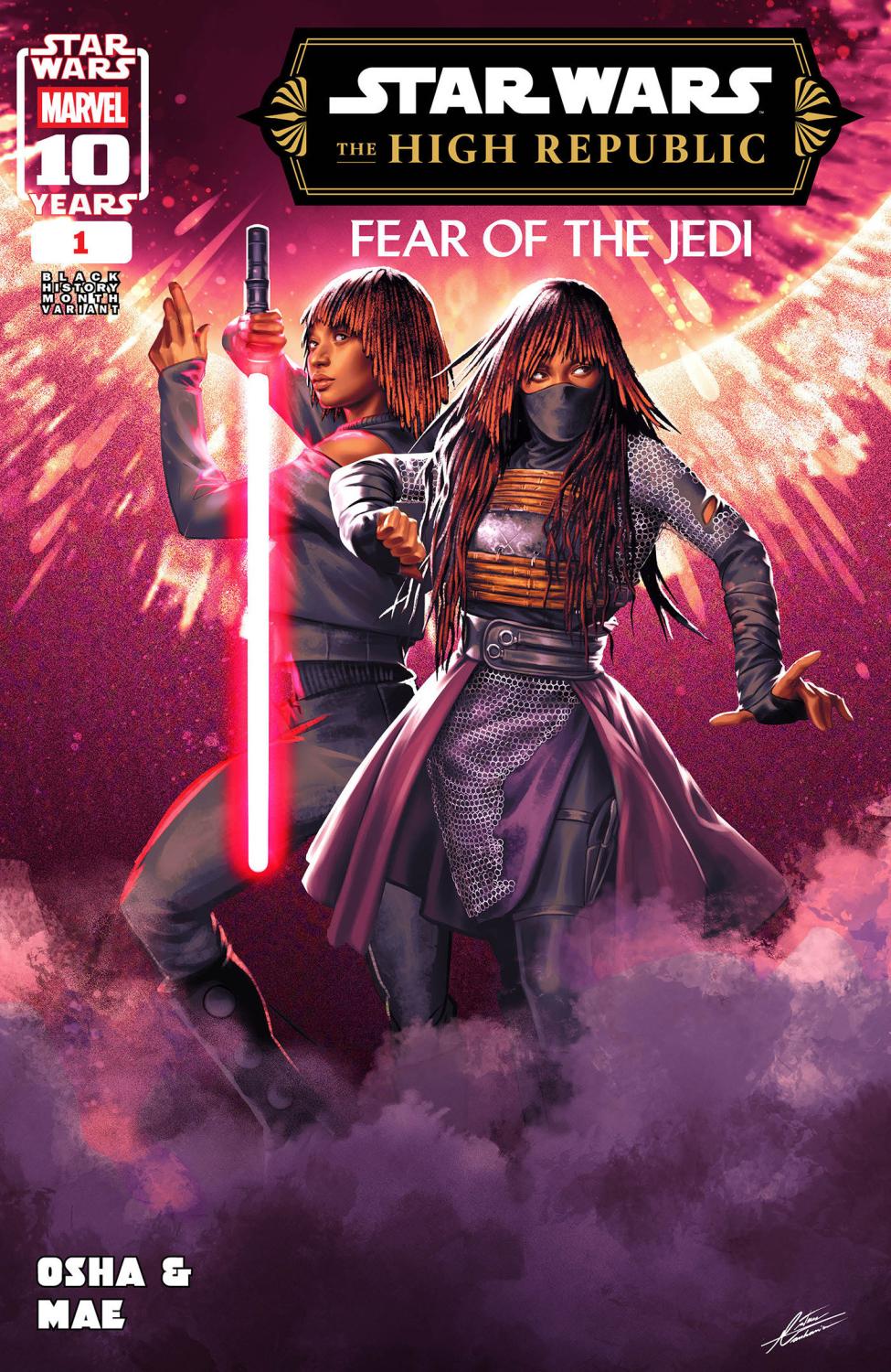 STAR WARS THE HIGH REPUBLIC - FEAR OF THE JEDI #1 MATEUS MANHANINI BLACK HISTORY MONTH VAR CVR B