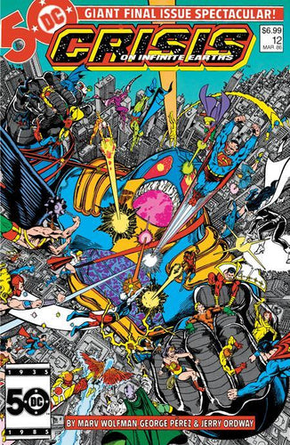 CRISIS ON INFINITE EARTHS #12 FACSIMILE EDITION CVR B GEORGE PEREZ FOIL VAR