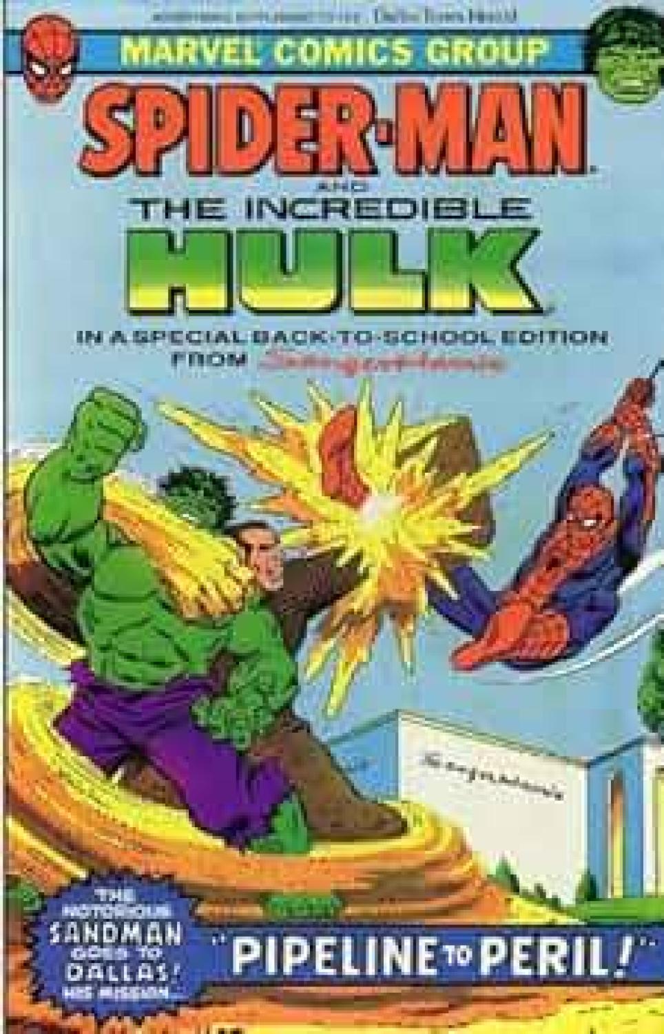 SPIDER-MAN HULK PIPELINE TO PERIL #1 1982