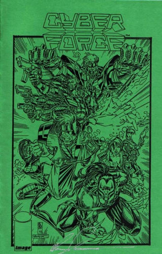 CYBER FORCE ASHCAN 1992 #1 SIGNED