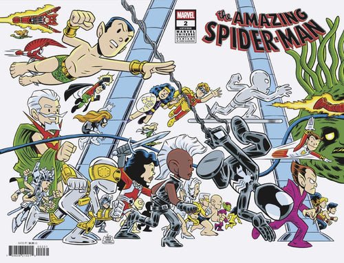 AMAZING SPIDER-MAN #2 CHRIS GIARRUSSO MARVEL UNIVERSE CONNECTING WRAP VAR L CVR C