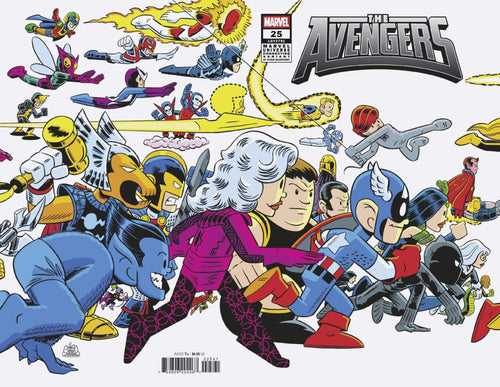 AVENGERS #25 CHRIS GIARRUSSO MARVEL UNIVERSE CONNECTING WRAP VAR B DOOM CVR D