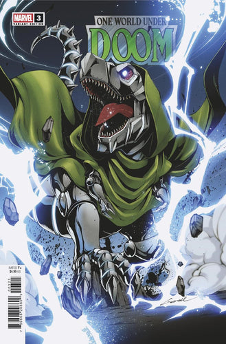 ONE WORLD UNDER DOOM #3 GODTAIL DOOMASAUR VAR CVR B