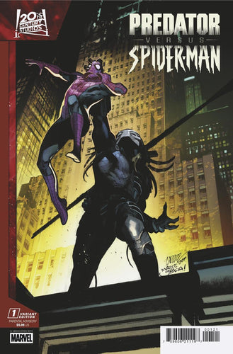PREDATOR VS SPIDER-MAN #1 PEPE LARRAZ PROMO ART VAR CVR B