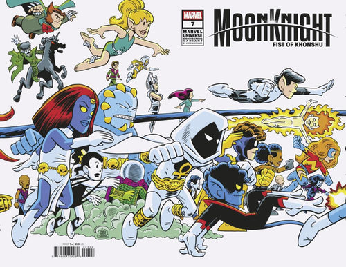 MOON KNIGHT FIST OF KHONSHU #7 CHRIS GIARRUSSO MARVEL UNIVERSE CONNECTING WRAP VAR I CVR B