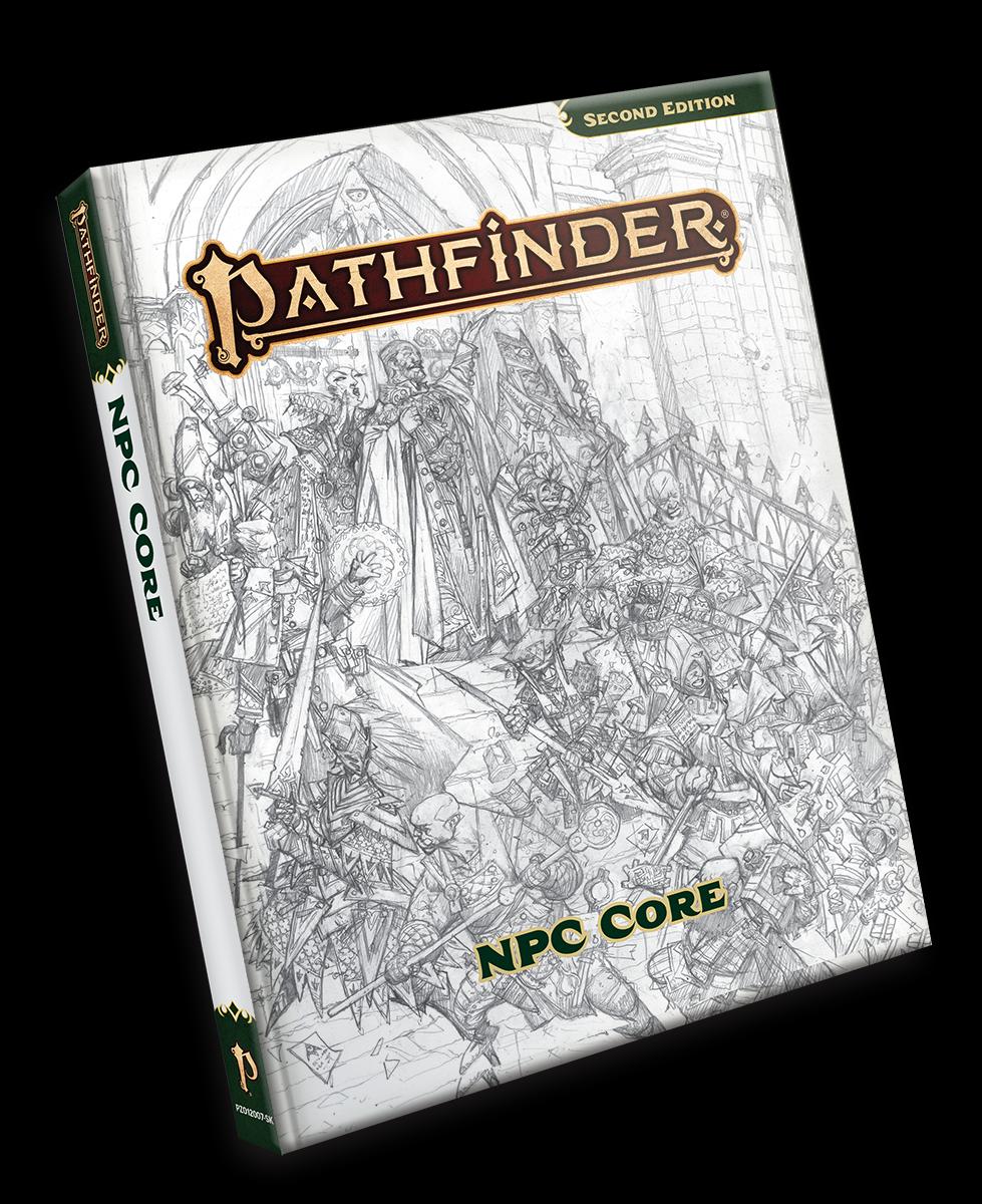 PATHFINDER RPG NPC CORE P2 SP ED SKETCH COVER HC
