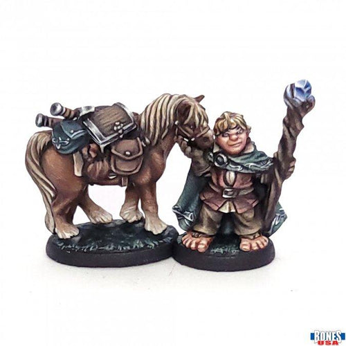 REAPER MINI 30199 DOBBIN AND BOULDER HALFLING AND PONY