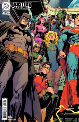 JUSTICE LEAGUE UNLIMITED #7 CVR G INC 1:25 TRAVIS MOORE CARD STOCK VAR WE ARE YESTERDAY 1:25 INCV