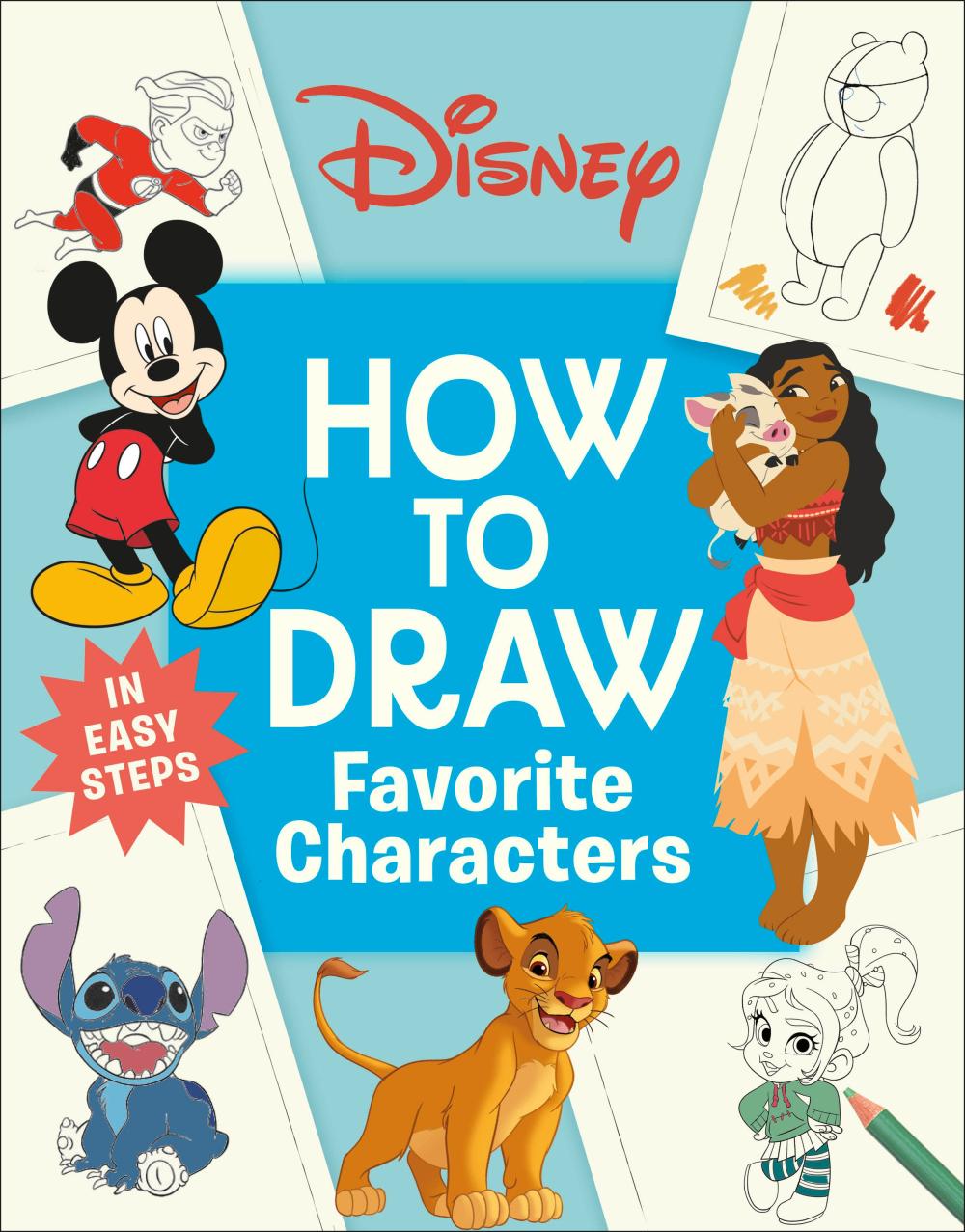 DISNEY HOW TO DRAW FAVORITE CHARACTERS TP